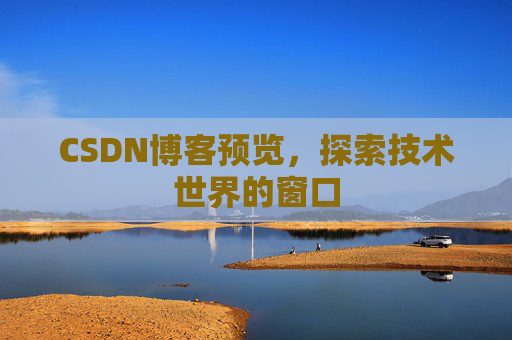 CSDN博客预览,探索技术世界的窗口